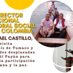 El Director Nacional de Pastoral Social Cáritas Colombia, Padre Rafael Castillo, visita la Diócesis de Tumaco y comunidades desplazadas en Magüí Payán para impulsar la participación ciudadana y la paz.